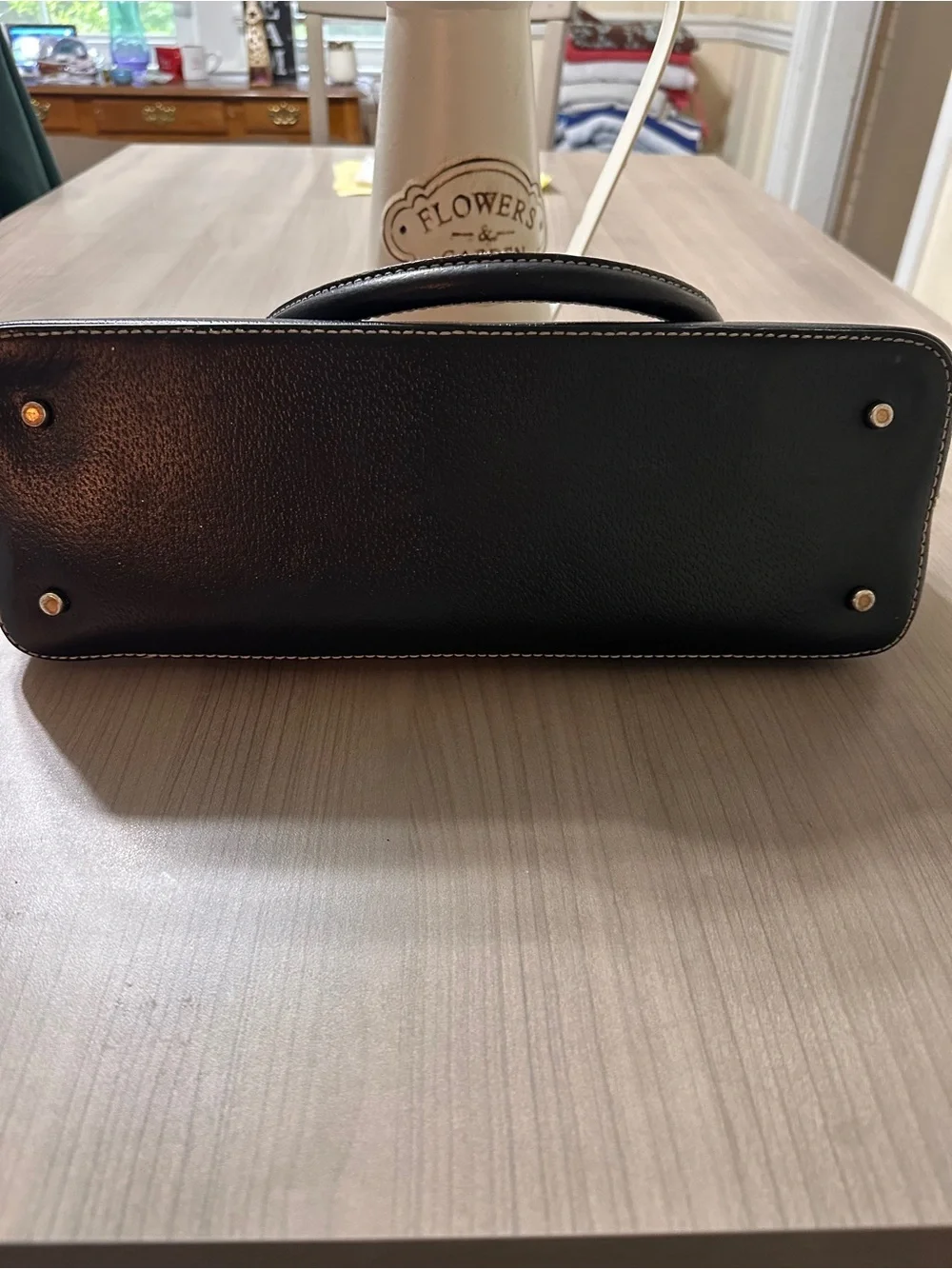 kate spade Black Pebbled Leather Dome Satchel